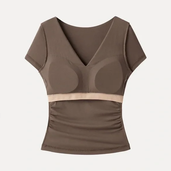 OGL V-neck Side Brami Tee NWT - Picture 6 of 10